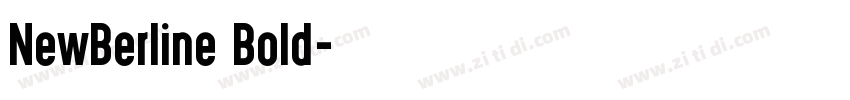 NewBerline Bold字体转换